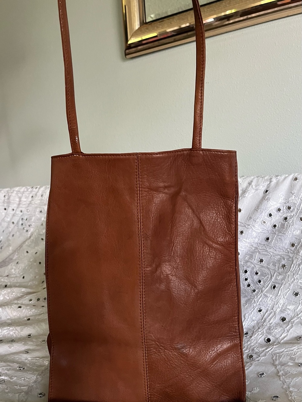 HOBO Cognac Brown Leather Tote